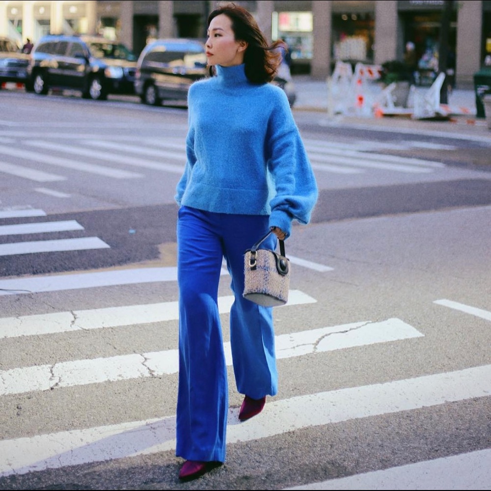 H&M Cobalt blue turtle neck sweater 2